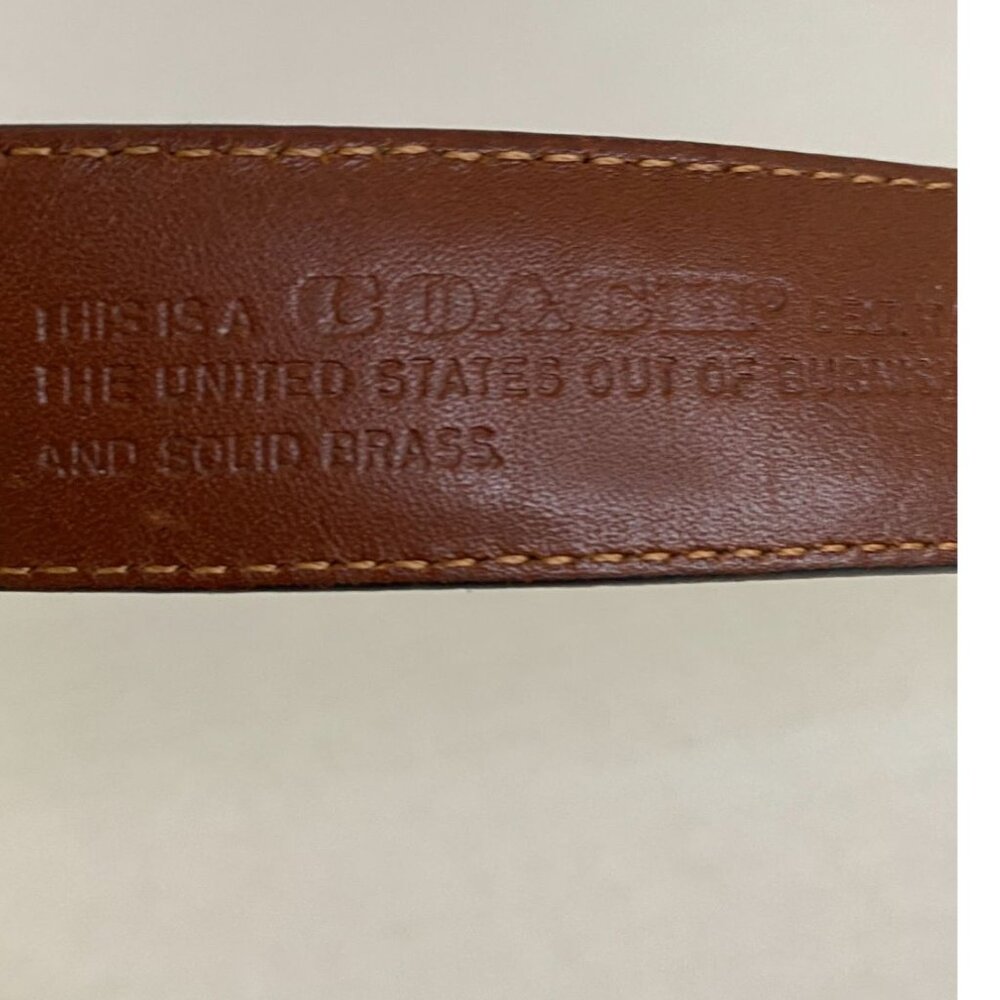 Coach 5800 Men's Black Leather Belt with Solid Brass Buckle Size 40 Professional - Picture 4 of 7